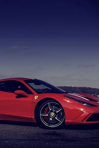 Preview wallpaper ferrari, 458, speciale, red, italy