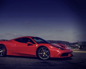 Preview wallpaper ferrari, 458, speciale, red, italy