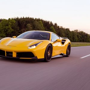 Preview wallpaper ferrari, 488 gtb, novitec, rosso