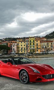 Preview wallpaper ferrari, california, red, side view