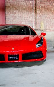 Preview wallpaper ferrari, car, red, garage