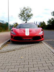 Preview wallpaper ferrari, car, red, front view