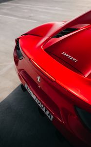 Preview wallpaper ferrari, car, sports car, close, red