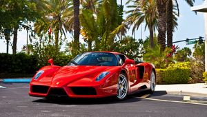 Preview wallpaper ferrari, enzo, red