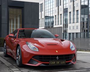 Preview wallpaper ferrari f12, ferrari f12berlinetta, red, gran turismo, sports car