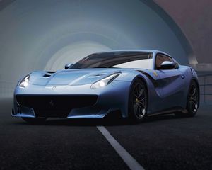 Preview wallpaper ferrari f12, ferrari, sports car, racing, front view, supercar