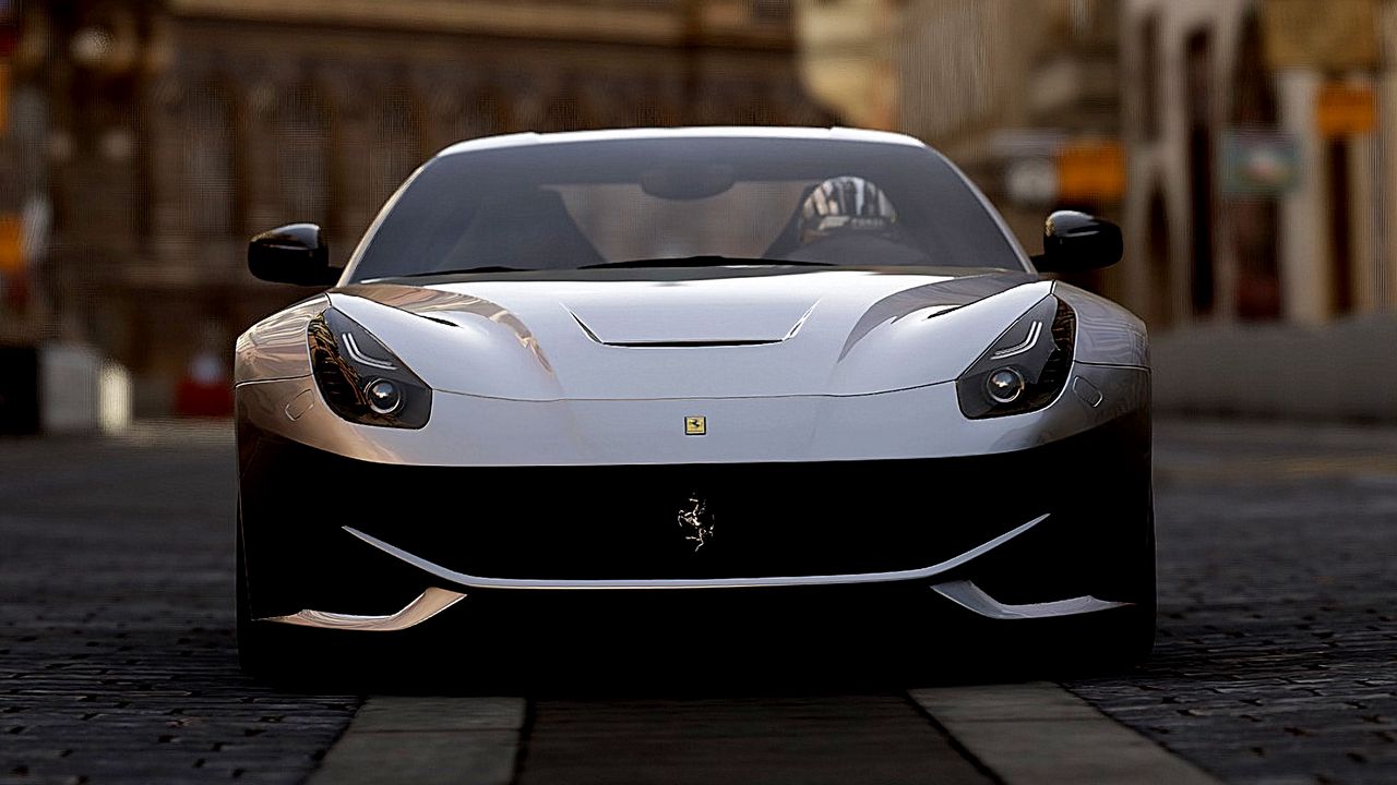 Wallpaper ferrari f12, ferrari, sports car, front view