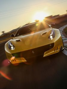 Preview wallpaper ferrari, f12, track, turn