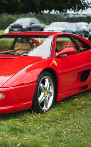 Preview wallpaper ferrari f355, ferrari, car, sports car, red, parking