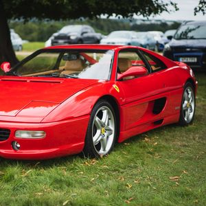 Preview wallpaper ferrari f355, ferrari, car, sports car, red, parking