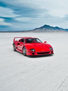 Preview wallpaper ferrari f40, lake, machine