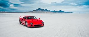 Preview wallpaper ferrari f40, lake, machine