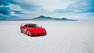 Preview wallpaper ferrari f40, lake, machine