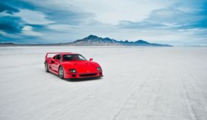 Preview wallpaper ferrari f40, lake, machine