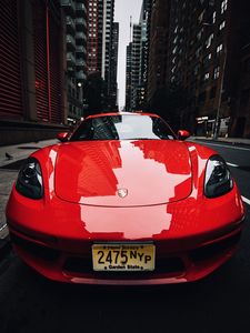 Preview wallpaper ferrari f430 challenge, ferrari, car, sportscar, red, front view