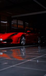 Preview wallpaper ferrari f430, ferrari, sports car, red, shadow