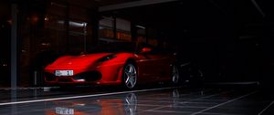 Preview wallpaper ferrari f430, ferrari, sports car, red, shadow