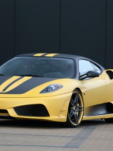 Preview wallpaper ferrari f430, ferrari, yellow, side view