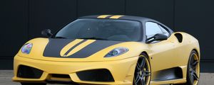 Preview wallpaper ferrari f430, ferrari, yellow, side view