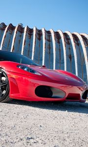 Preview wallpaper ferrari, f430, red, side view