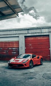 Preview wallpaper ferrari f8 tributo, ferrari, car, sports car, red