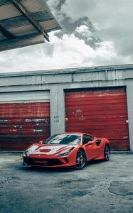 Preview wallpaper ferrari f8 tributo, ferrari, car, sports car, red