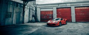 Preview wallpaper ferrari f8 tributo, ferrari, car, sports car, red