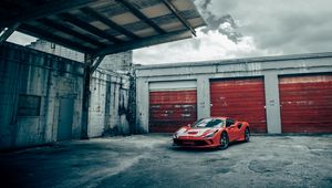 Preview wallpaper ferrari f8 tributo, ferrari, car, sports car, red