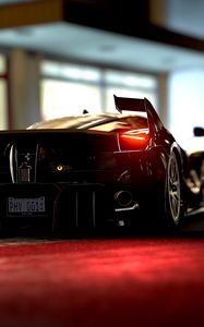 Preview wallpaper ferrari fxx-k, ferrari, sports car, rear view, headlights