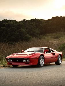 Preview wallpaper ferrari, gto, 288, red, side view