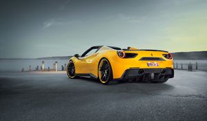 Preview wallpaper ferrari, novitec, rosso, yellow