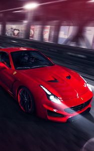 Preview wallpaper ferrari, pininfarina, novitec rosso, red, speed