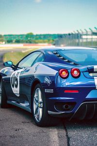 Preview wallpaper ferrari, pirelli, cars, rear view