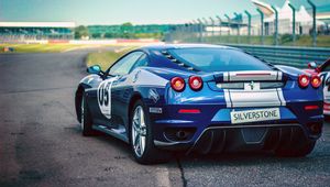 Preview wallpaper ferrari, pirelli, cars, rear view