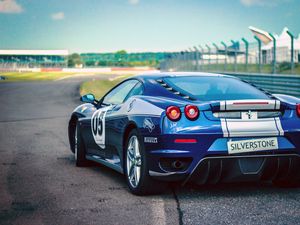 Preview wallpaper ferrari, pirelli, cars, rear view