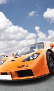 Preview wallpaper ferrari, red, orange, supercars