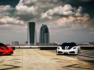 Preview wallpaper ferrari, scuderia, city, style