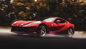 Preview wallpaper ferrari, sports car, car, speed, red