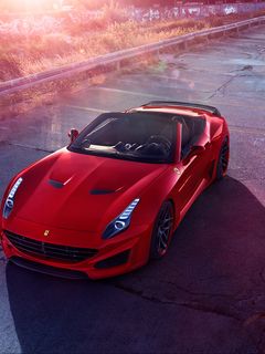 Download wallpaper 240x320 ferrari, sports car, convertible, red old  mobile, cell phone, smartphone hd background