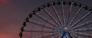 Preview wallpaper ferris wheel, attraction, backlight
