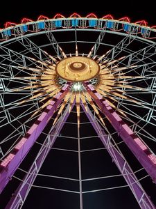 Preview wallpaper ferris wheel, attraction, backlight