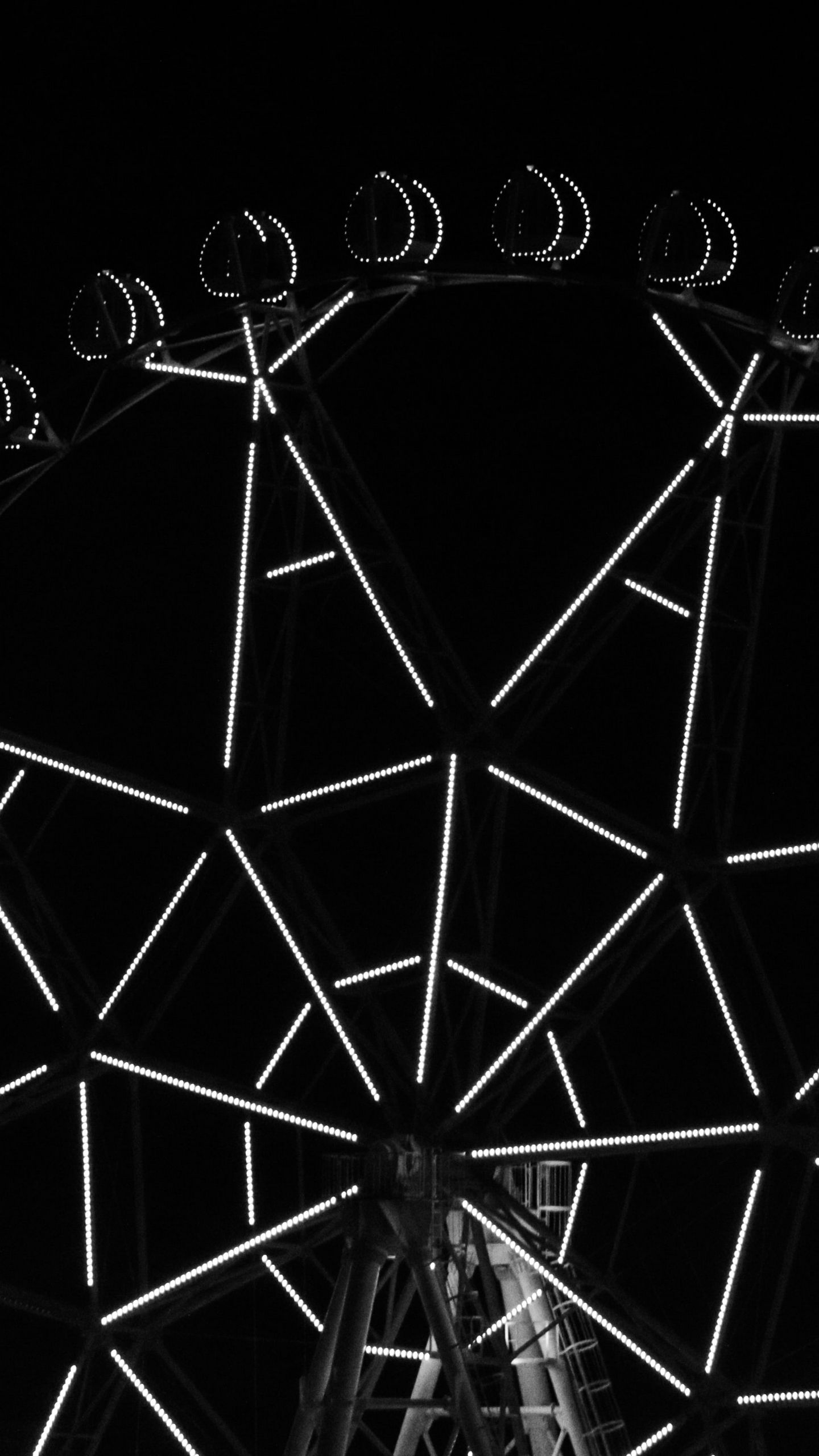 ferris wheel wallpaper black and white