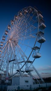 Preview wallpaper ferris wheel, attraction, blue