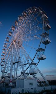 Preview wallpaper ferris wheel, attraction, blue