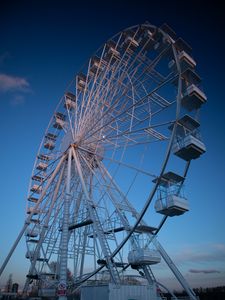Preview wallpaper ferris wheel, attraction, blue