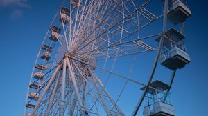 Preview wallpaper ferris wheel, attraction, blue