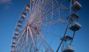 Preview wallpaper ferris wheel, attraction, blue