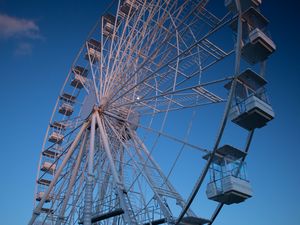 Preview wallpaper ferris wheel, attraction, blue