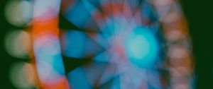 Preview wallpaper ferris wheel, attraction, bokeh, lights, blur
