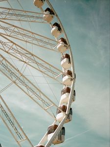 Preview wallpaper ferris wheel, attraction, booths, light